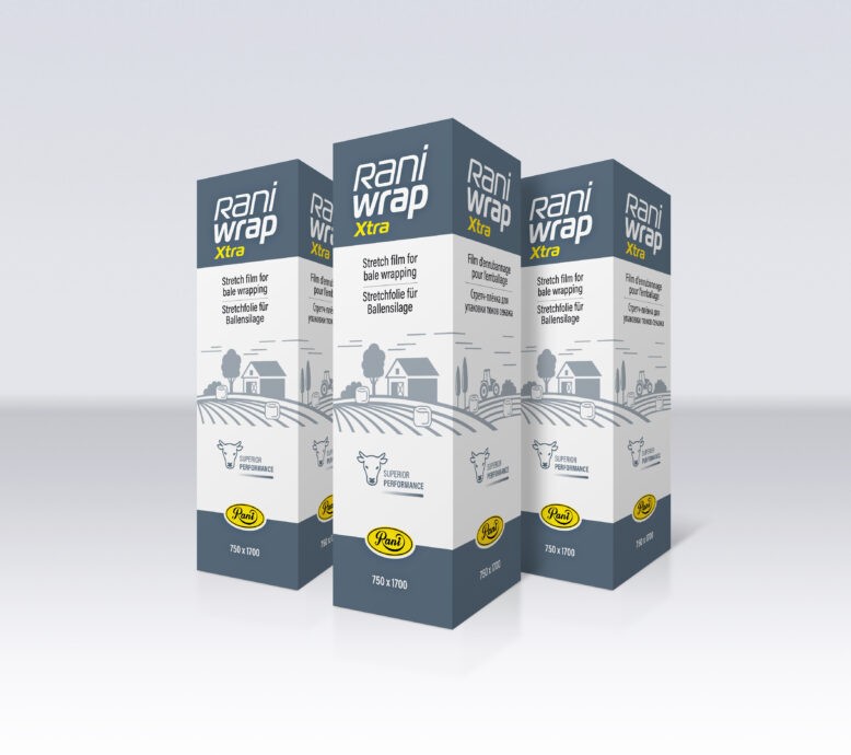 750mmx0,022x1.700m RaniWrap Extra fehér bálacsomagoló fólia